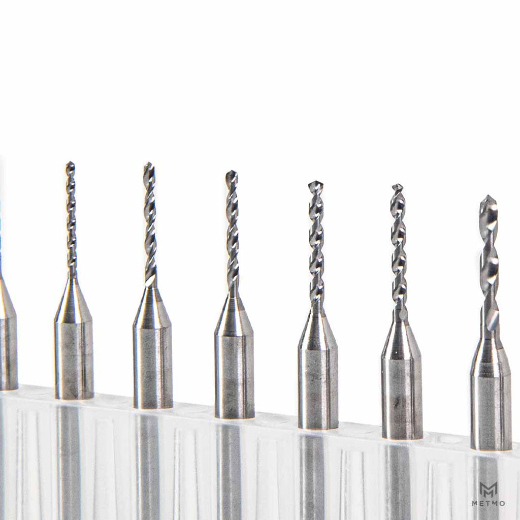 10 x Tungsten Carbide Micro Drill Bits
