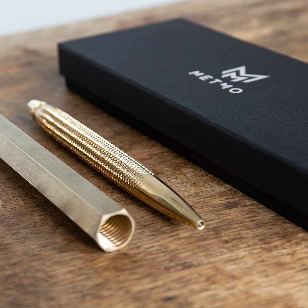 MetMo Brass Pen Case