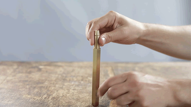MetMo Brass Pen Case