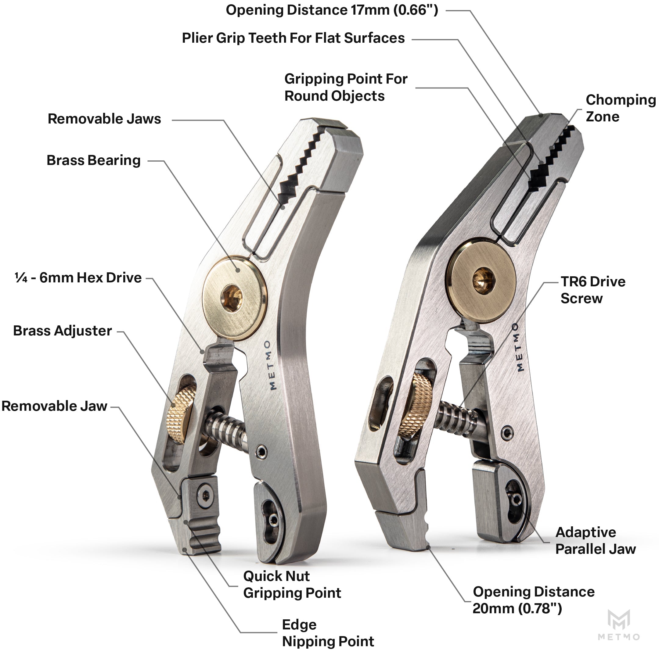 MetMo Stainless Steel Pocket Grip