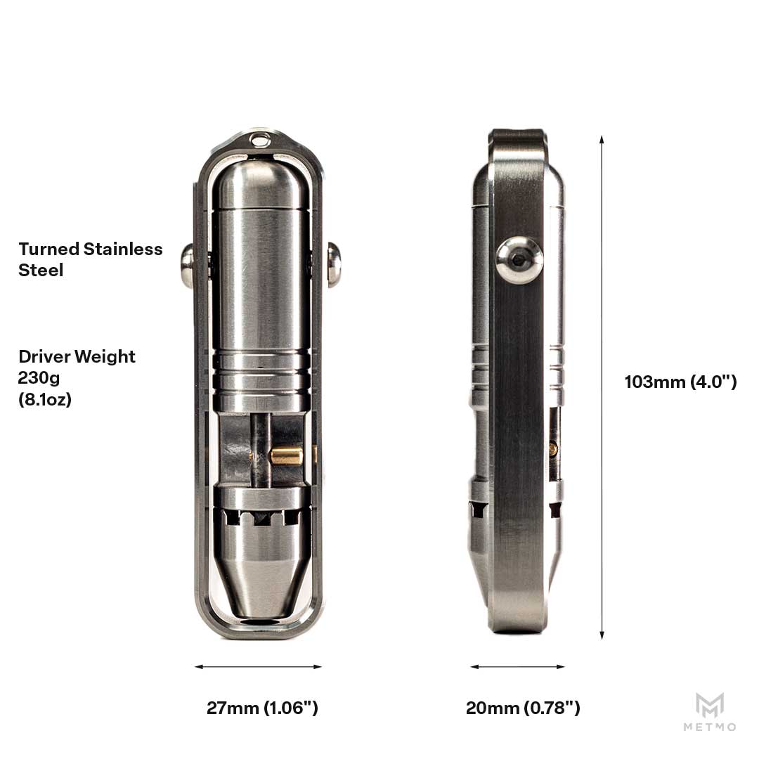 MetMo Stainless Steel Pocket Driver